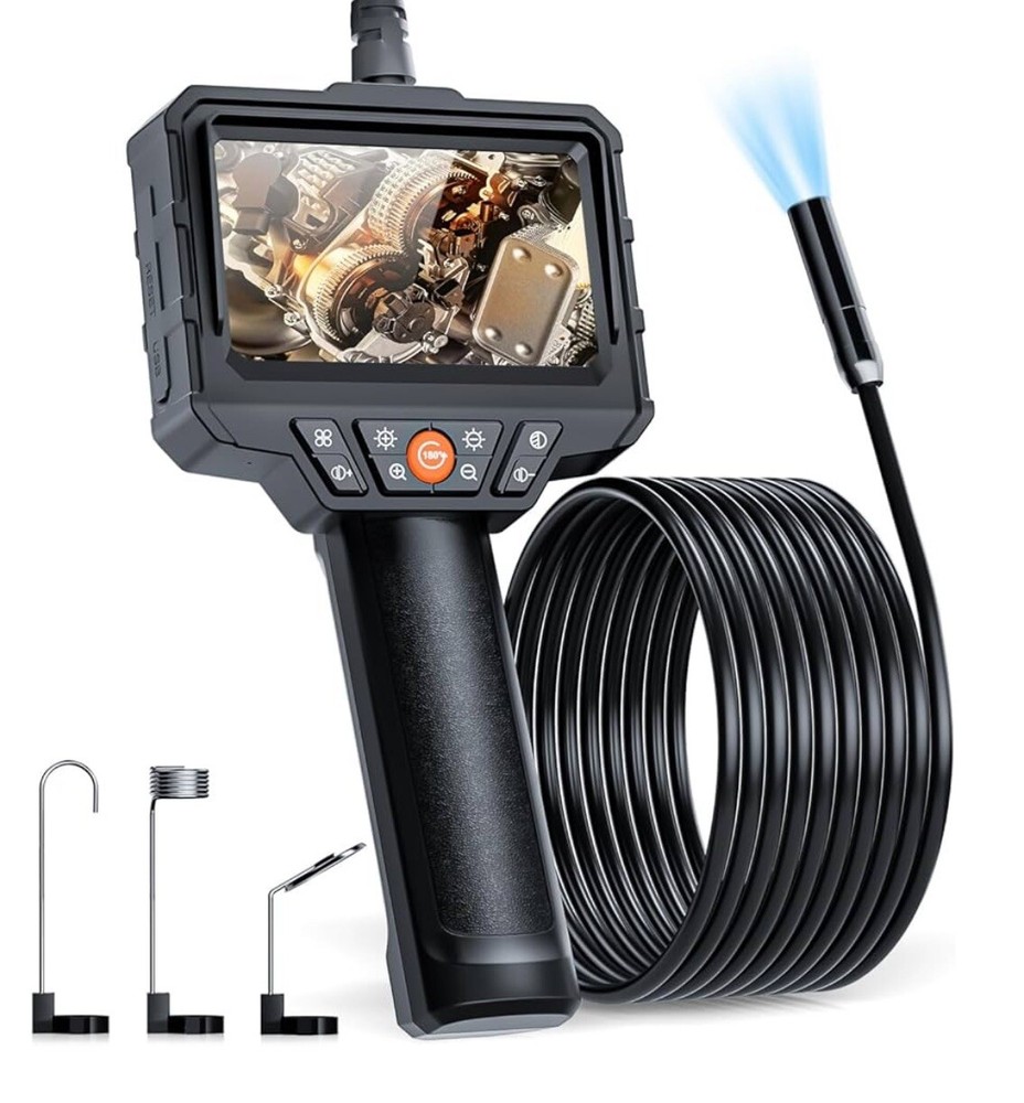 SKYBASIC Endoscope Camera with Light, 4.3'' LCD Screen HD Digital Handheld