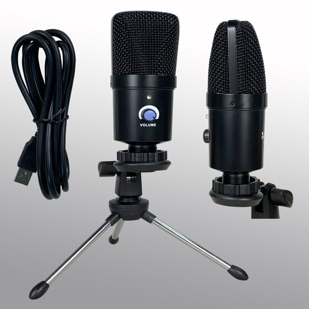 Condenser USB Microphone Kit Complete Set Mic For Live Recording Singing PC Mic