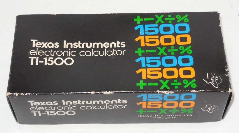 Texas Instruments Electronic Calculator TI-1500 Replacement Part BOX ONLY