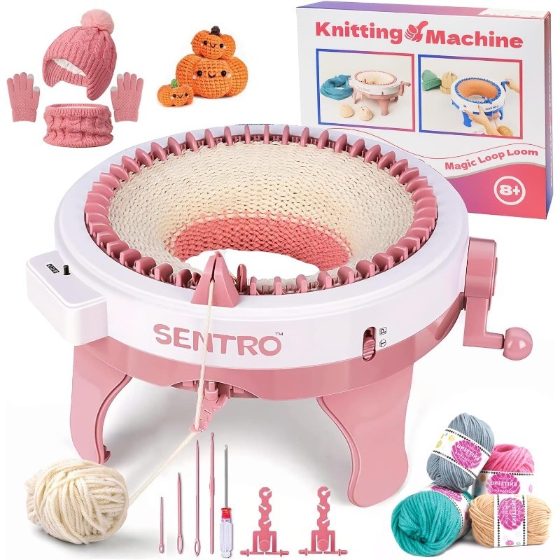 Knitting Machine, 48 Needles Smart Knitting Crochet Machine with Row Counter