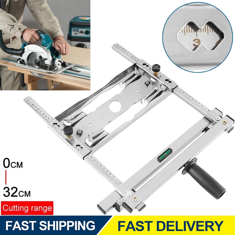 Cutting Machine Edge Guide Positioner 12.6 Inch Adjustable Circular Saw Guide US