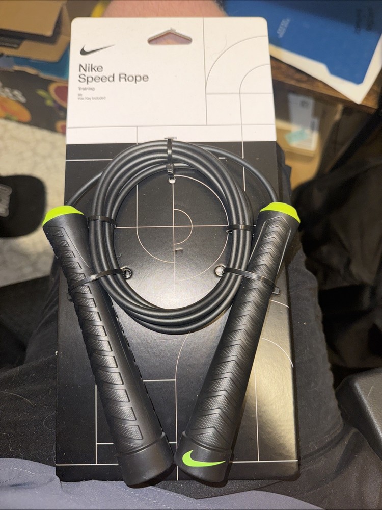 NEW- Nike Speed Rope Black/Volt