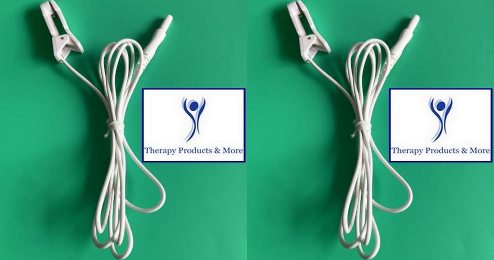 2 HEALY COMPATIBLE EAR CLIP CABLE ELECTRODES (Pair)