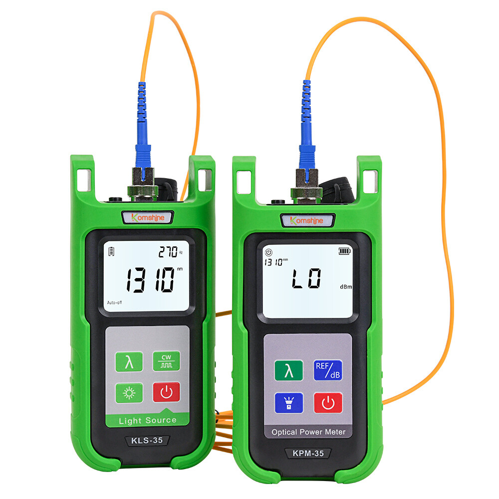 Fiber Optic Power Meter KPM-35 With 7 Wavelengths, FTTH SM Light Source Tester