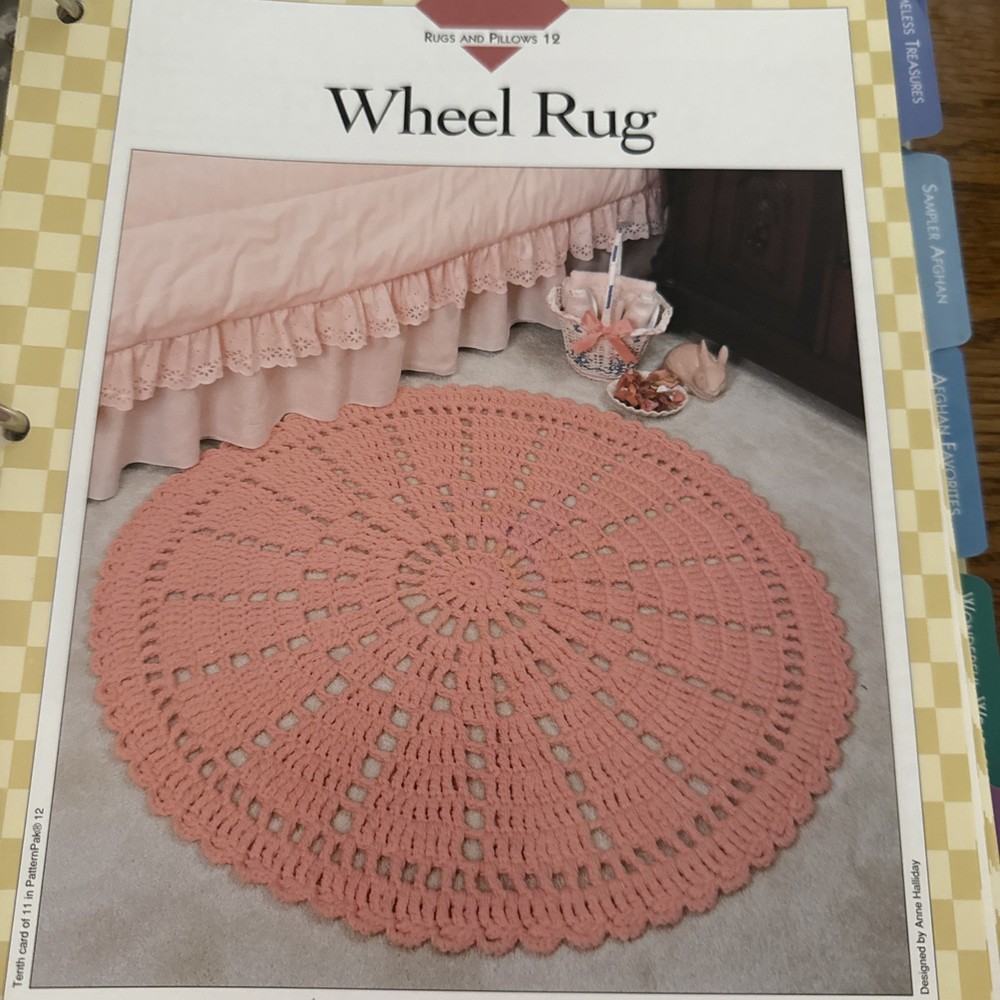 CROCHET ~ “Rugs and Pillows” ~ 10 PATTERNS ONLY~