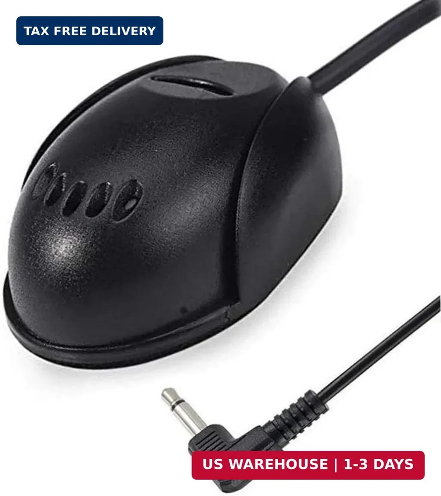 Car Microphone 3.5mm External Assembly Mic for Car Vehicle Head Unit Enabled Aud