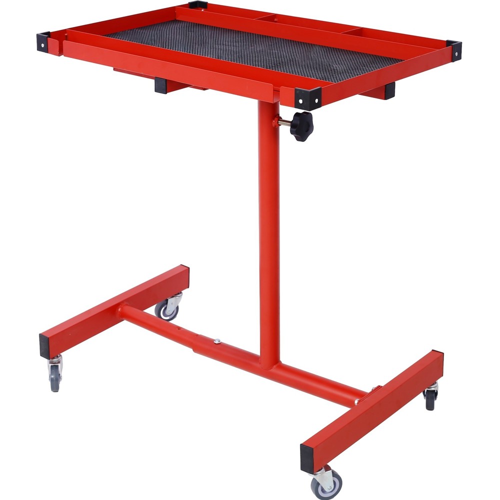 Heavy Duty 220LBS Adjustable Tear Down Work Table with Drawer, Red