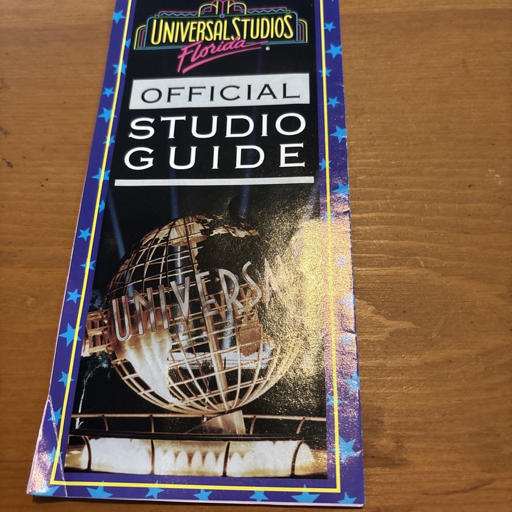 RETRO 1982 Universal Studios Florida OFFICIAL STUDIO GUIDE BROCHURE EX FS