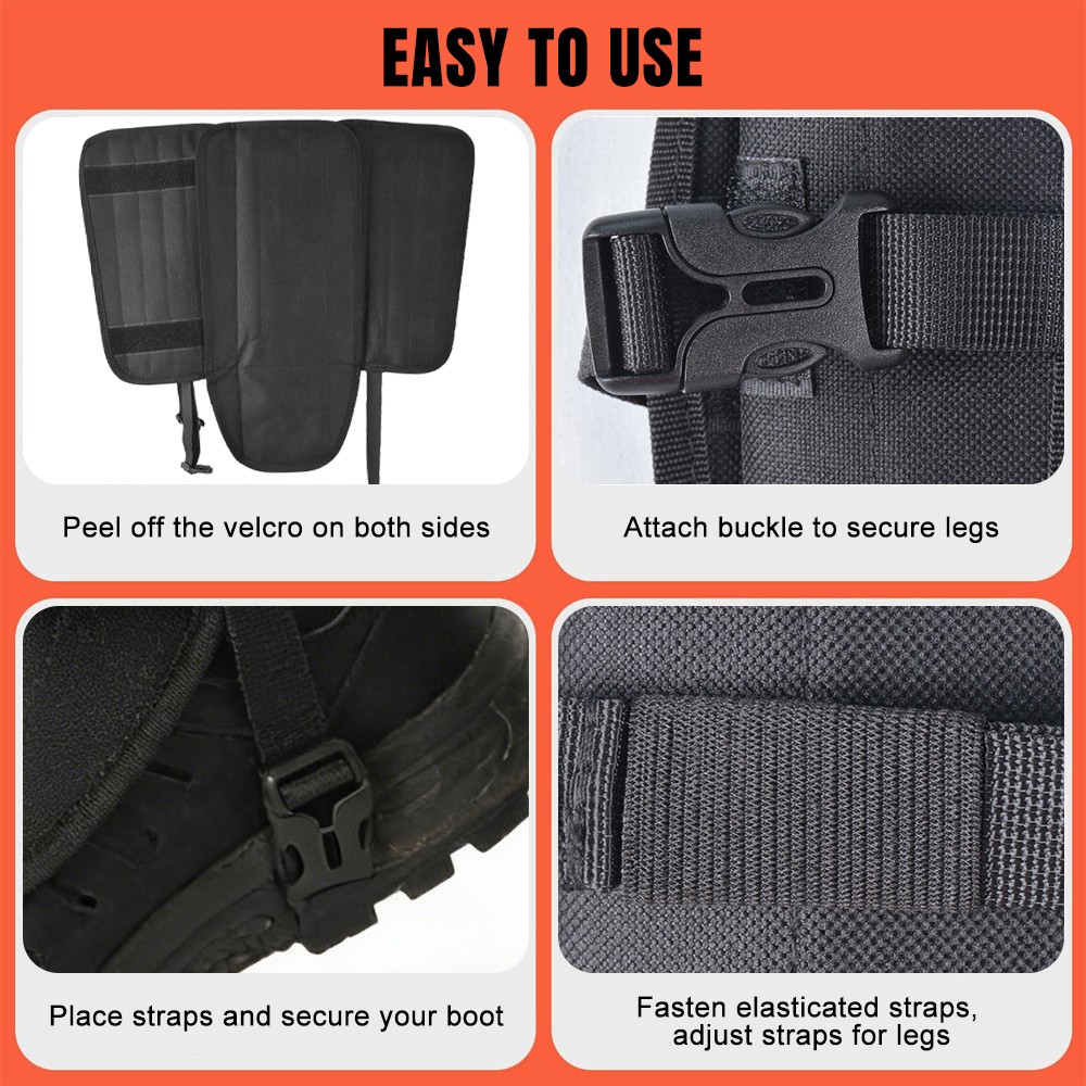 Outdoor Snake Gaiters Adjustable Anti-Bite Leg Guards Waterproof Chap Protector