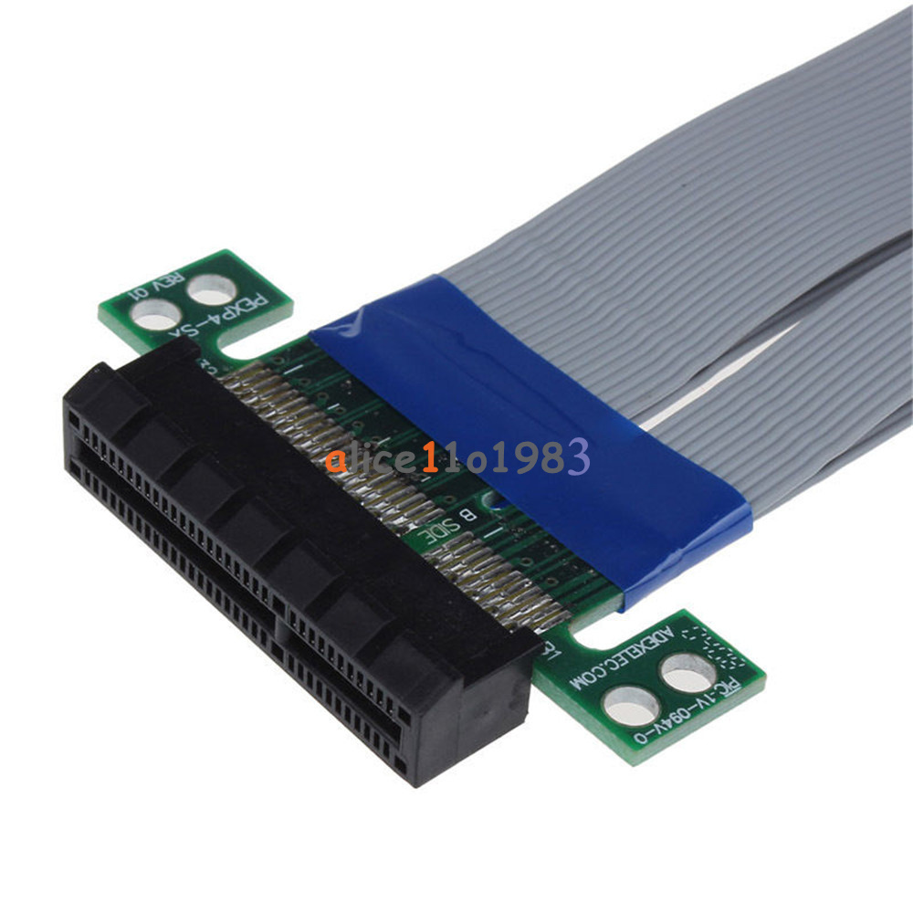 PCI-E 4X to 4X Riser Card Extender Express Extension Cable Flexible Ribbon cable