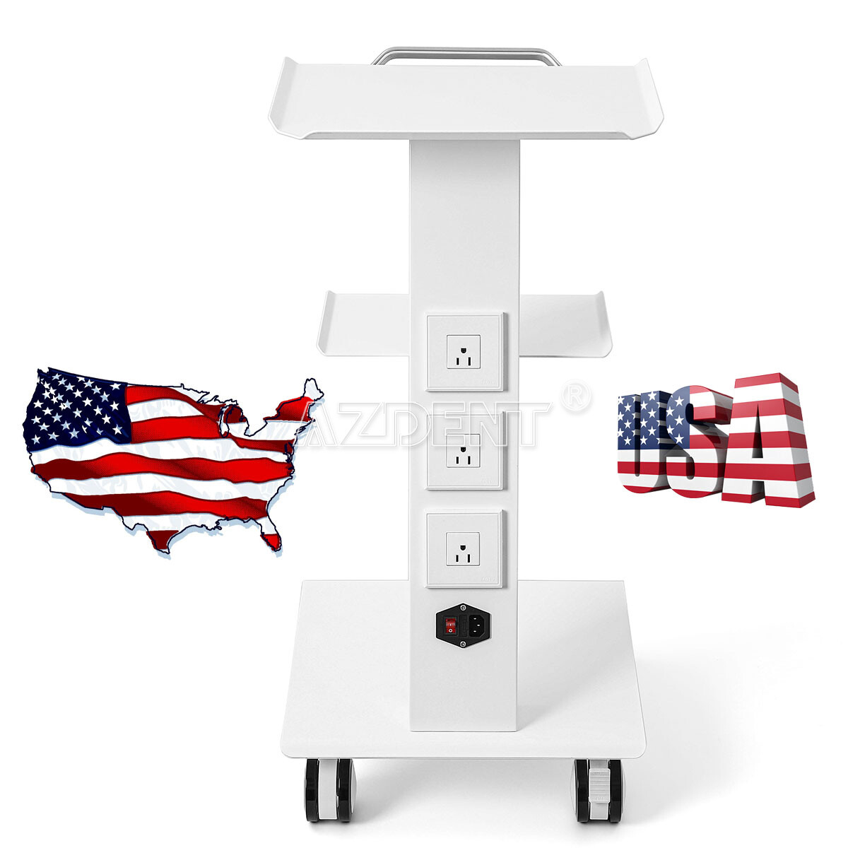 Dental Mobile RollingTrolley Cart /Medical Utility Cart fit Intra Scanner