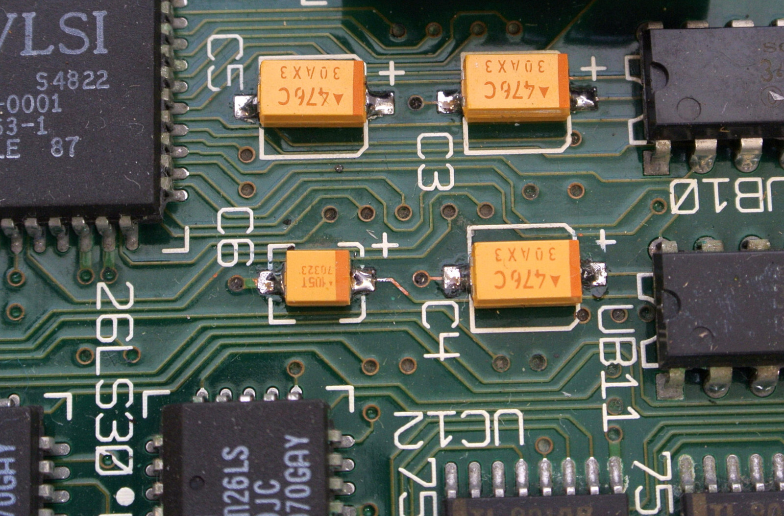 REPAIR SERVICE Apple Macintosh SE/30 Logic Board Capacitor Replacement Recap