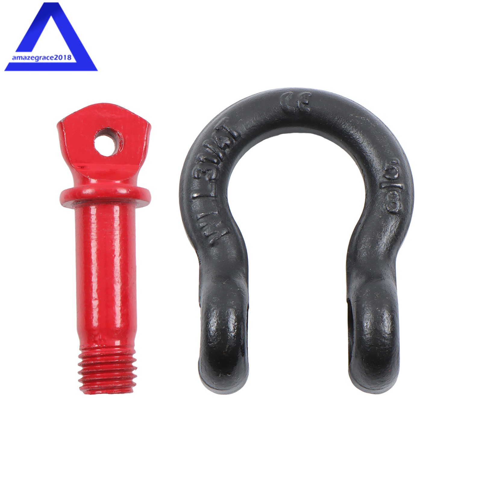 4 Pack 5/8" D Ring Shackle with 3/4" Pin Heavy Duty 28660lbs/13T Break Strength