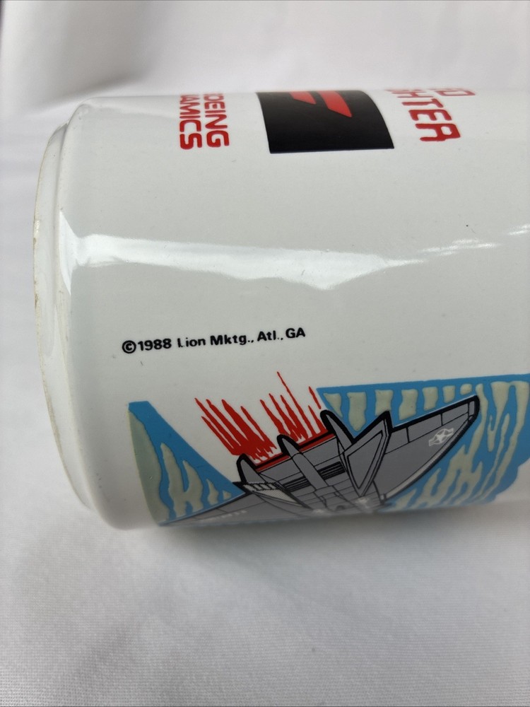 Rare Lockheed Boeing Mug General Dynamics Advanced Tactical Fighter 1988