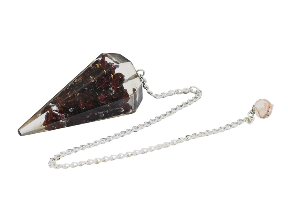 Garnet Orgone Pendulum