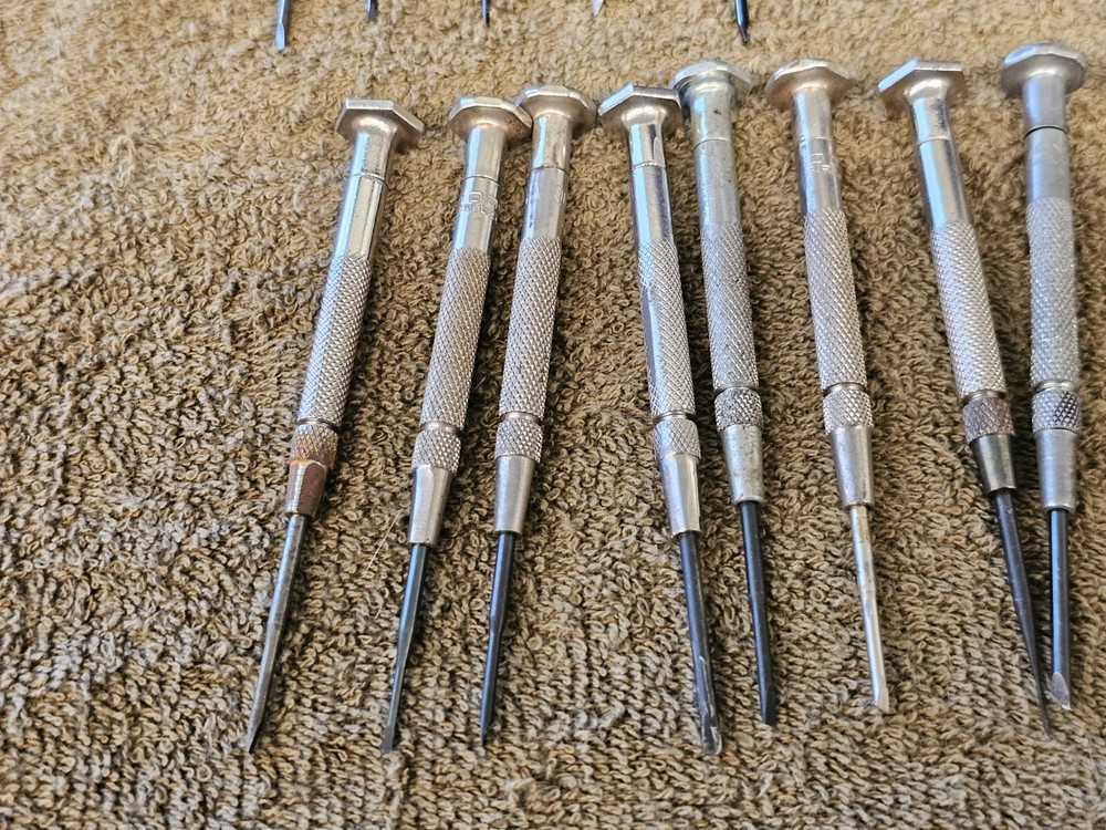 20 Moody Precision Screwdriver Mini Driver Bit Flat Head Set Changeable Tips USA