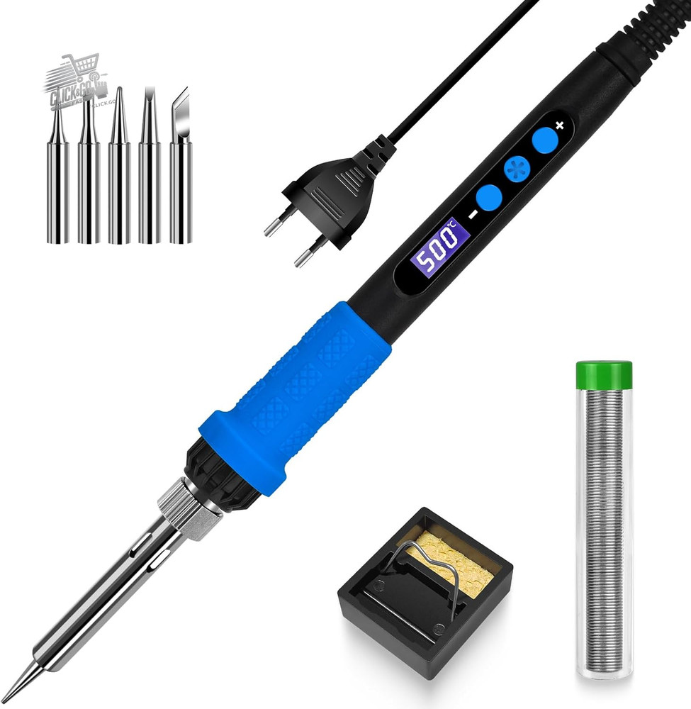 Welder set with LCD display, 100 W LED display, adjustable temperature, salt