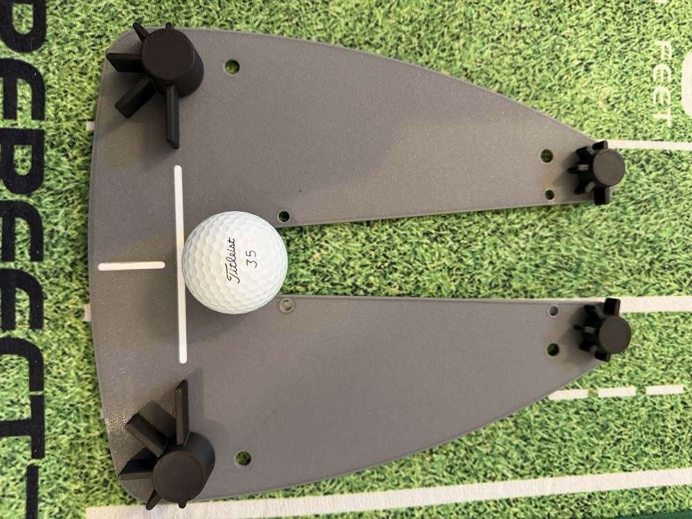 Custom 3D Printed Golf Putting Trainer Adjustable Gates Alignment Stimpmeter Aid
