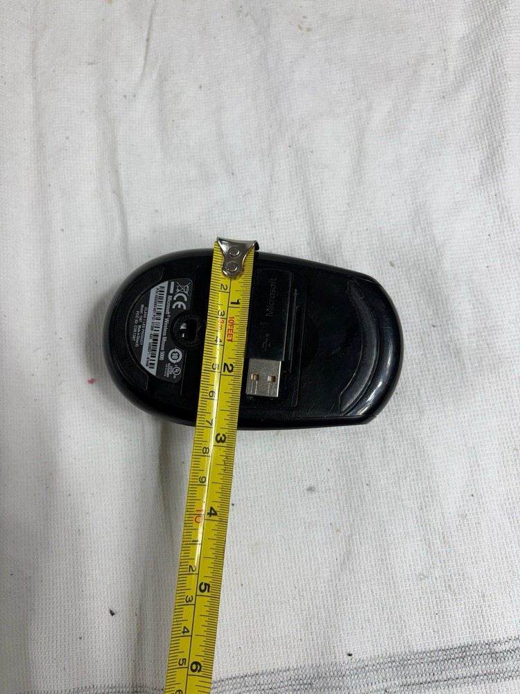 Microsoft Wireless Mouse 5000 w/ USB Dongle Model:1387 Sticky Soft-Touch