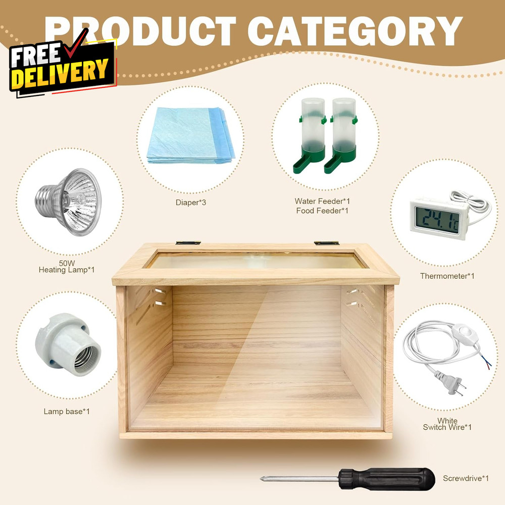 Chicken Brooder Box Chick Brooder,Brooder Box for Chicks Small Chicken Coop.....