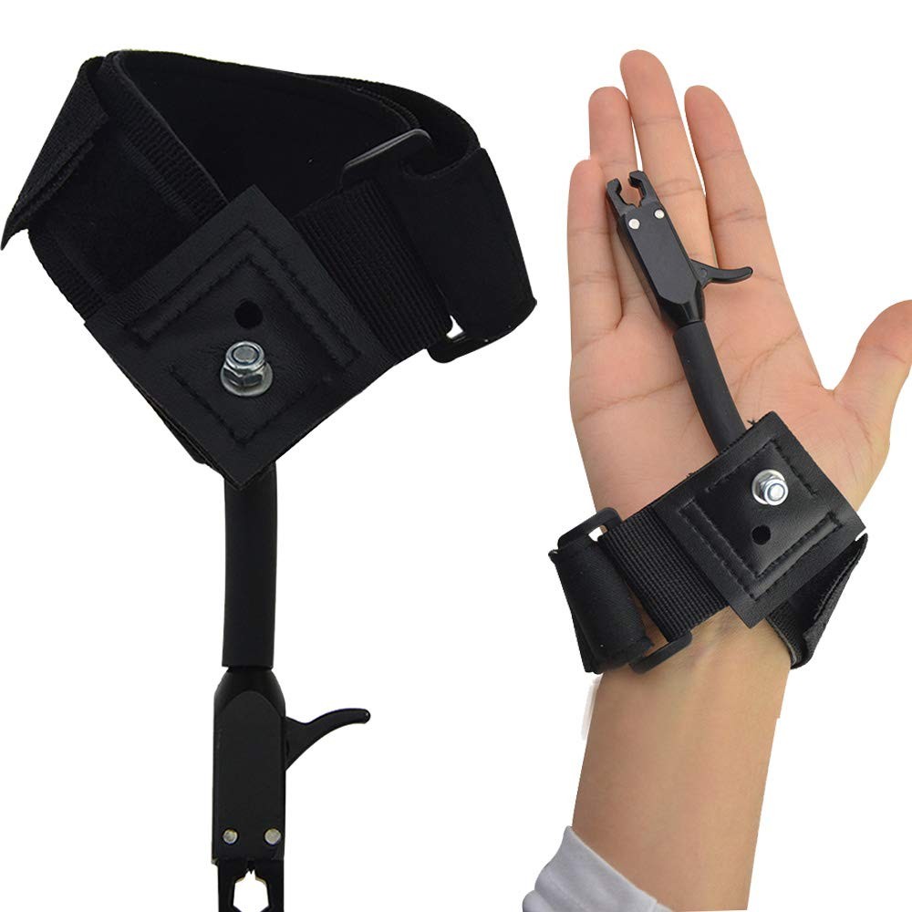 "Archery Compound Bow Release Aids with Wrist Strap and Trigger for Hunting"