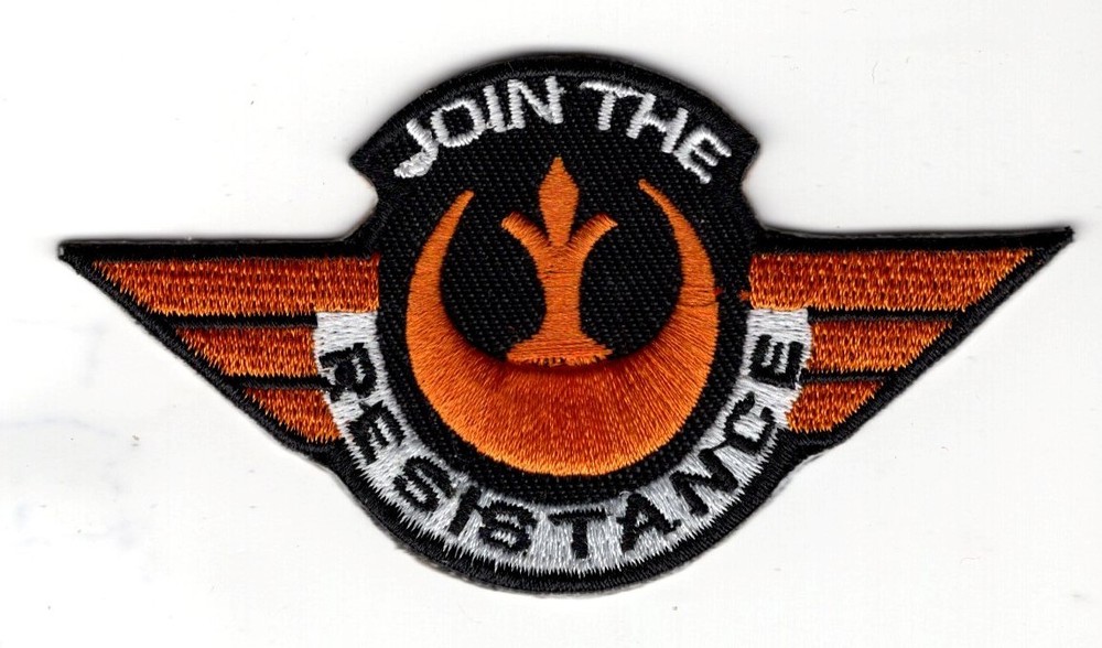 Star Wars Join The Resistance Wing Patch 3 1/2  inch patch