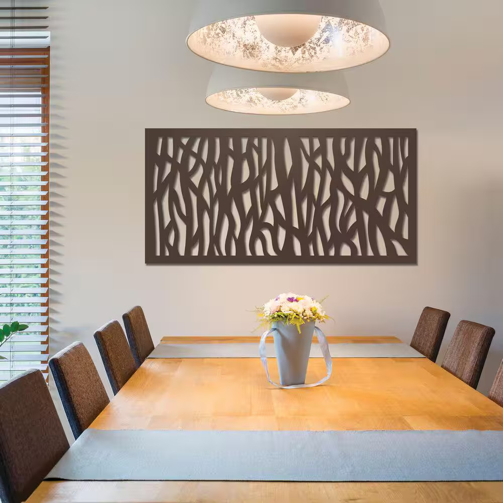 2 Ft. X 4 Ft. Sprig Umber Decorative Screen Panel