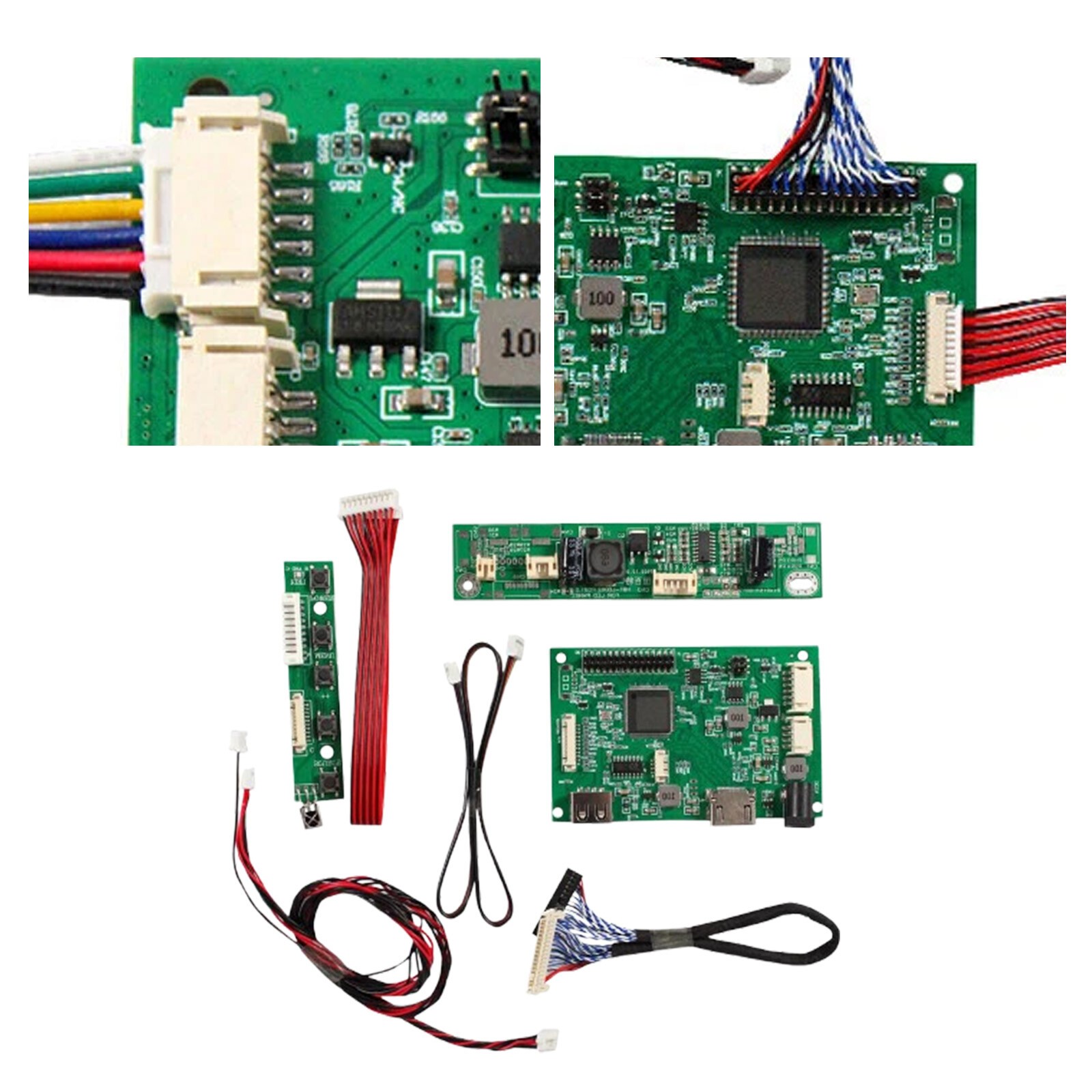 HD USB LCD Controller Board For 24inch 1920x360DV240FBM-NB0 LCD Screengq