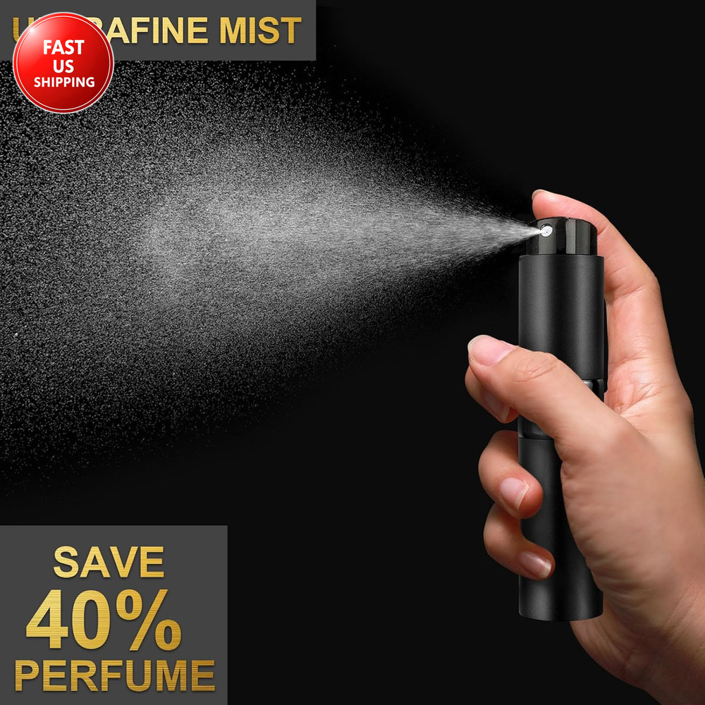 8ML Refillable Perfume Spray Bottles - Travel Atomizer Set with Removable Inner