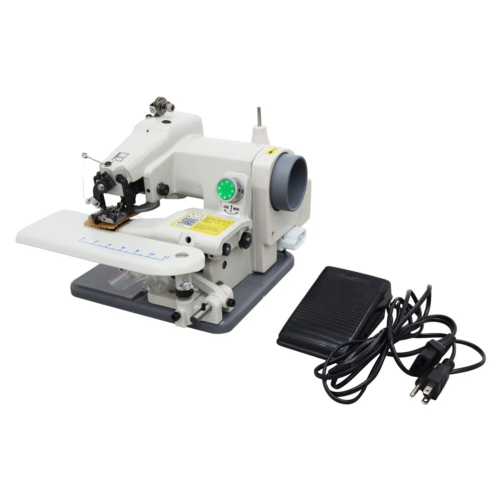 110V Portable Blindstitch Hem Chain Stitch Sewing Processing Machine