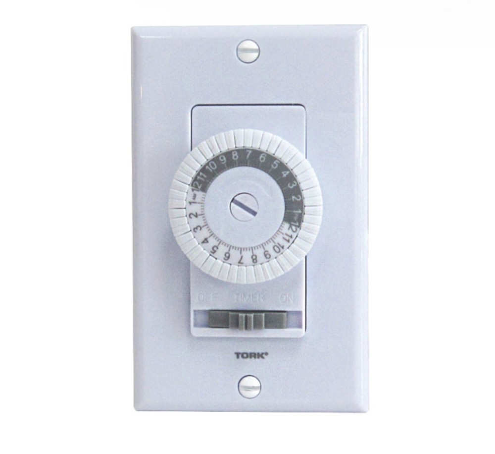 🔴Tork 701B Electromechanical Time Switch Easy Set In Wall Timer 20A 24Hr‼️