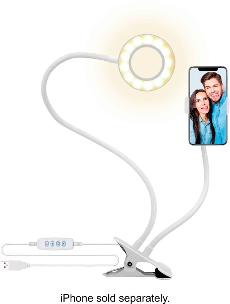 Bower - Flexible 24" LED Ring Light - White Vlogging Social Posts NEW