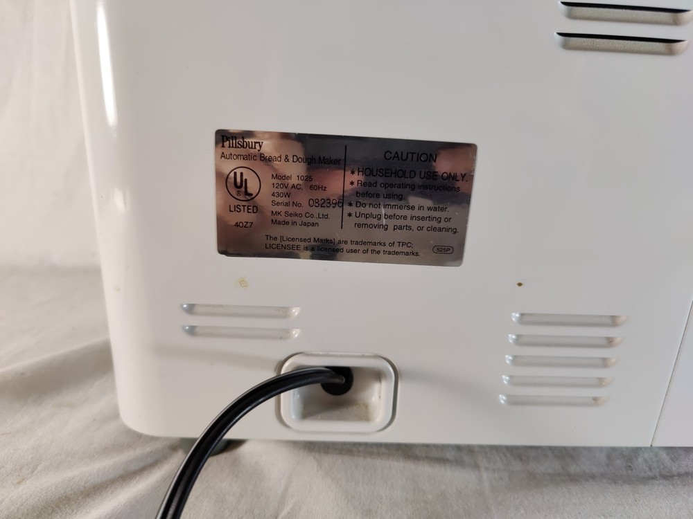 Pillsbury Model 1025 Automatic Bread and Dough Maker Tested