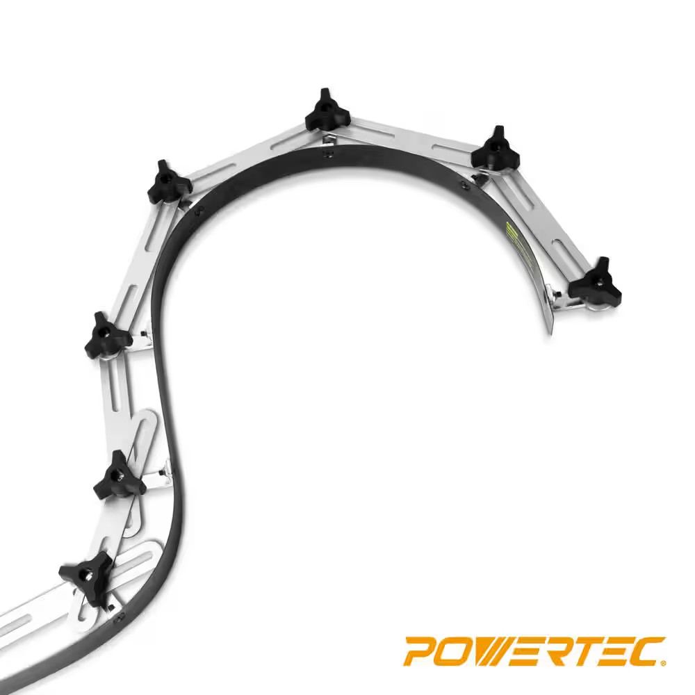 POWERTEC Curve Template 107 in. Flexible Adjustable Multi-Surface Durable Steel
