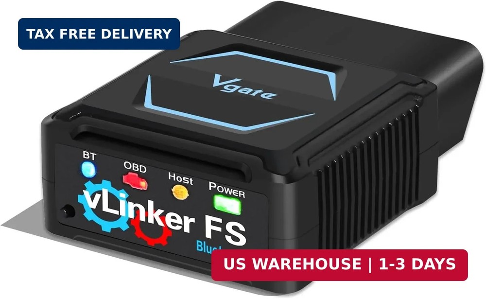 Vgate vLinker FS Bluetooth OBD2 Diagnostic Scan Tool, OBDII Car Code Reader for