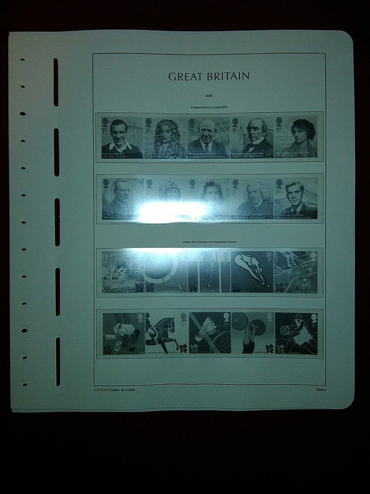 LIGHTHOUSE Commemorative Hingeless album pages Great Britain 2009 Used Ref 2009