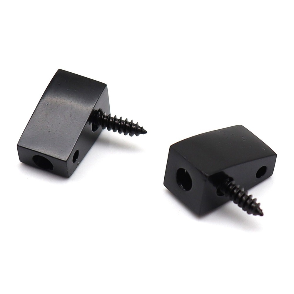 4 String Single String Bass Bridge Headless Individual Bridges and Nuts Black