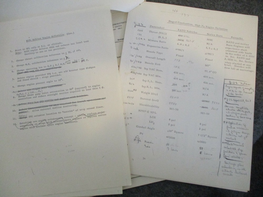 1970-72 NASA MSFC SSME ORBITER DEVELOPMENT/SIGNED AWARD CERTIFICAT-EBERHARD REES