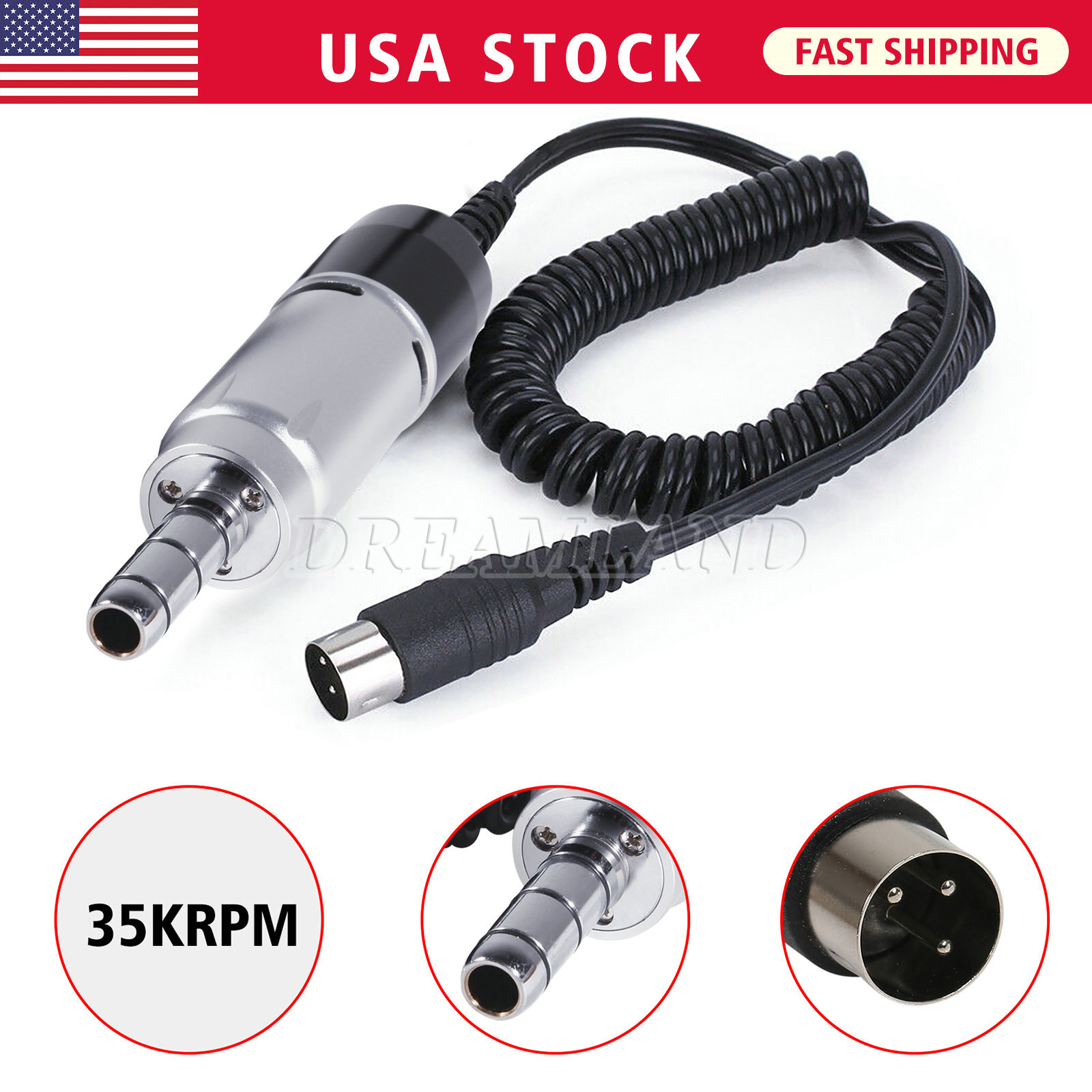 Dental Lab Marathon Electric Micromotor Polishing Unit + 35K rpm Motor Handpiece