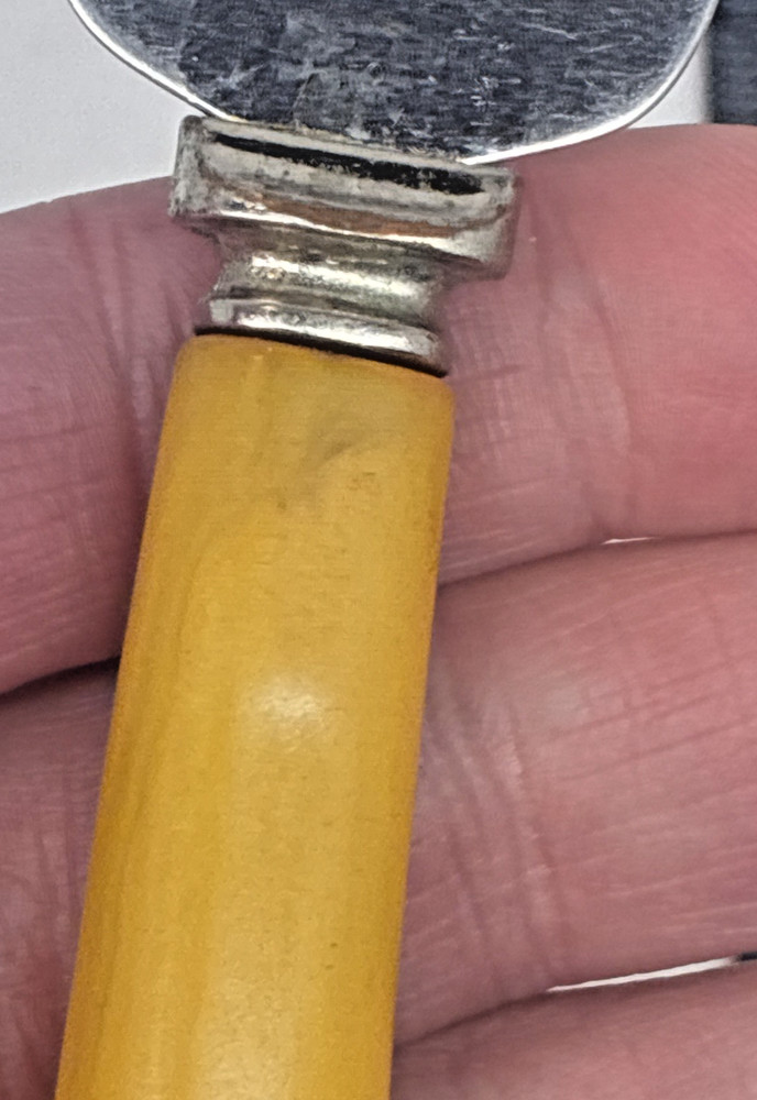 Vintage Mid Centur Modern Cheese/Pie/Cake Knife Bakelite Handle Frontier Forge