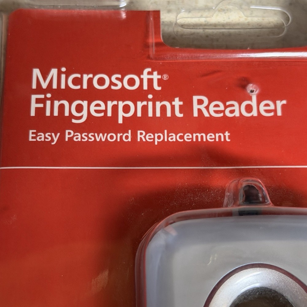 Microsoft Fingerprint Reader USB Sealed Windows XP Vista Model 1033
