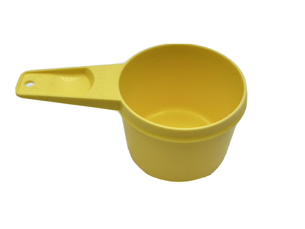 Vintage Yellow Tupperware Measuring Cup 2/3 Cup REPLACEMENT