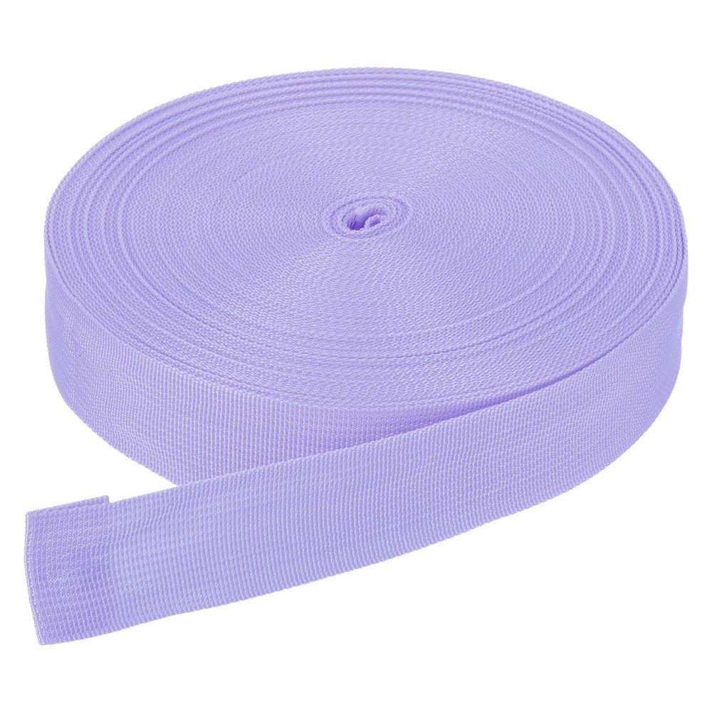50Yard x 1 1/2" Width Nylon Webbing Strap Poly Webbing Strapping Light Purple