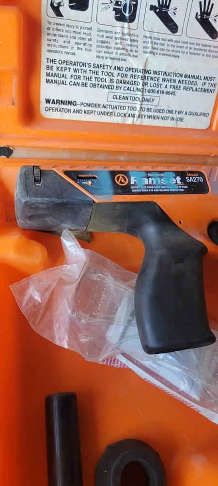 RAMSET SA270 POWDER ACTUATED FASTNER w CASE