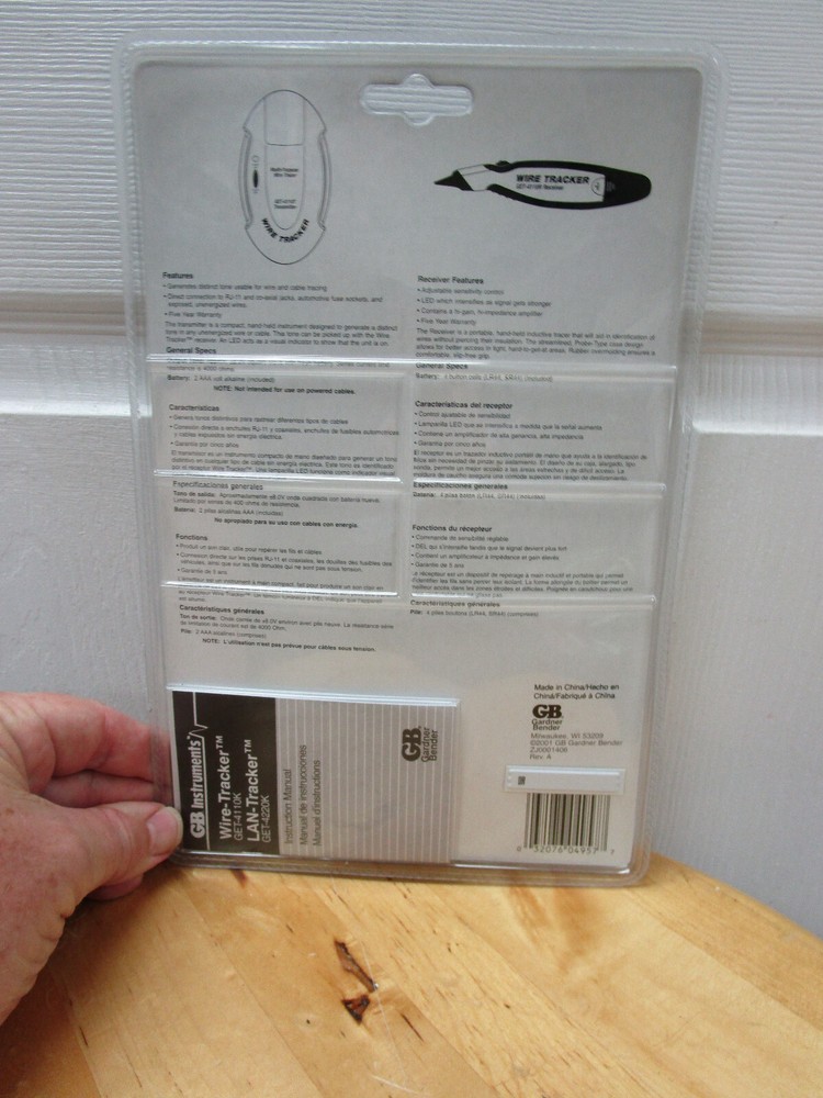 Gardner Bender (GB) GET-4110K Wire Tracker w/ Batteries