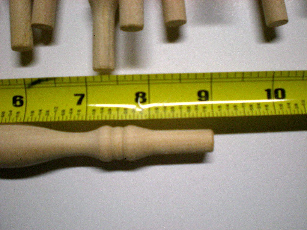 2 Wood Spindles Size 9" for Crafts, Furniture, Cribs or Cradles Size 9 inch