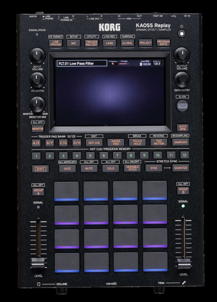 KORG KAOSS Replay Dynamic Effect / Sampler All-in-One DJ Performance