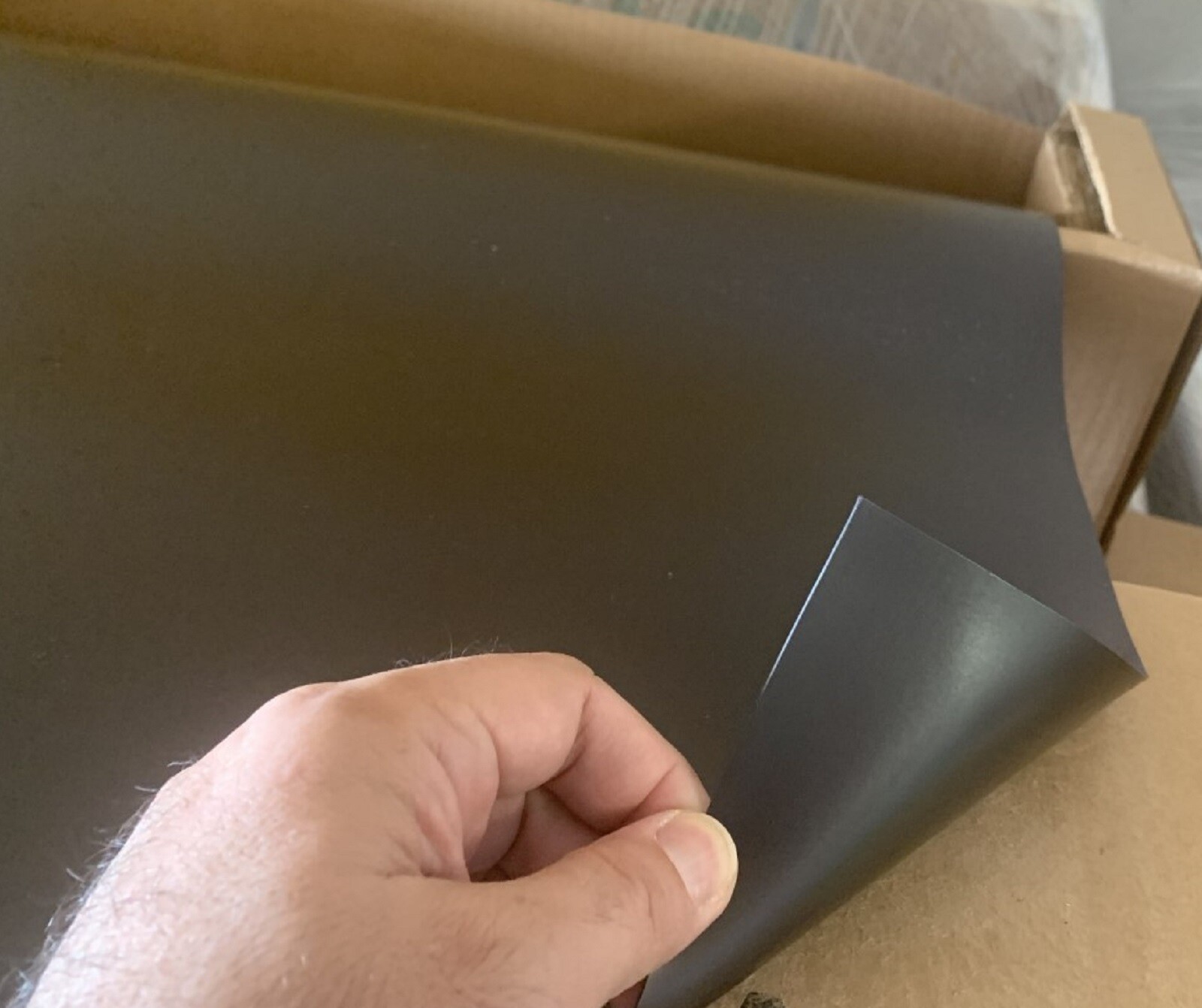 1 BLANK MAGNETIC SHEET - BEST CAR MAGNET ROLL 24" X 50  feet- 30 MIL Black