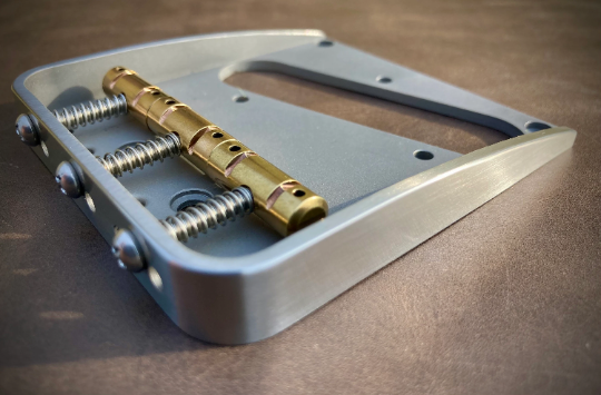 Van Dyke-Harms Left-Hand Telecaster Hybrid Bridge,Front Attachment & Comp saddle