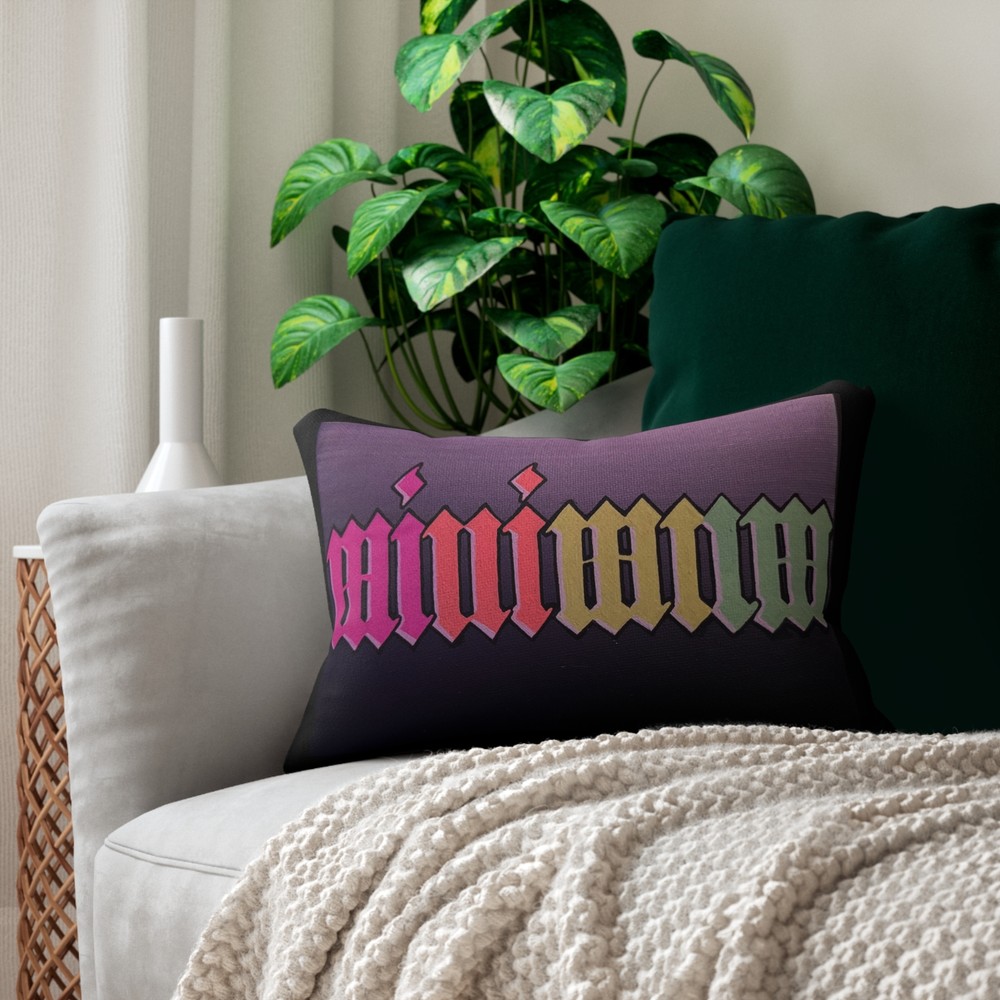 Minimum Original Art on Spun Polyester Lumbar Pillow